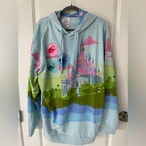 NWT Loungefly Disney Sleeping Beauty Castle Unisex Hoodie Size L